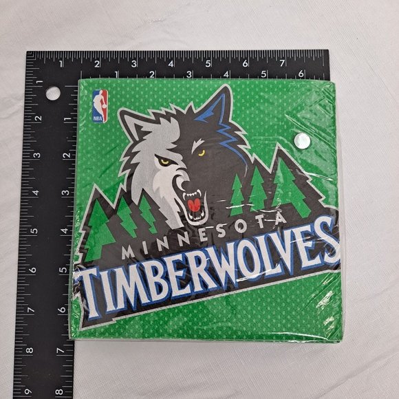 NBA Minnesota Timberwolves Napkins Luncheon Amscan 16 Count - Picture 4 of 4